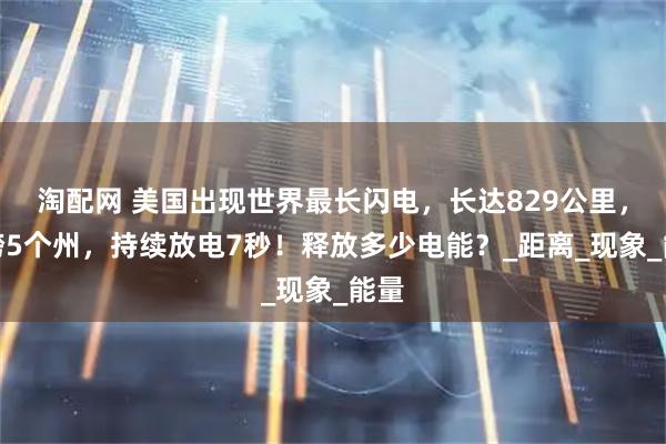 淘配网 美国出现世界最长闪电，长达829公里，横跨5个州，持续放电7秒！释放多少电能？_距离_现象_能量